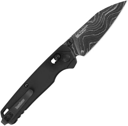 Kershaw Bel Air DuraLock Damascus EDC Pocket Knife With Black PVD Coated Blade For Everyday Carry by Kershaw