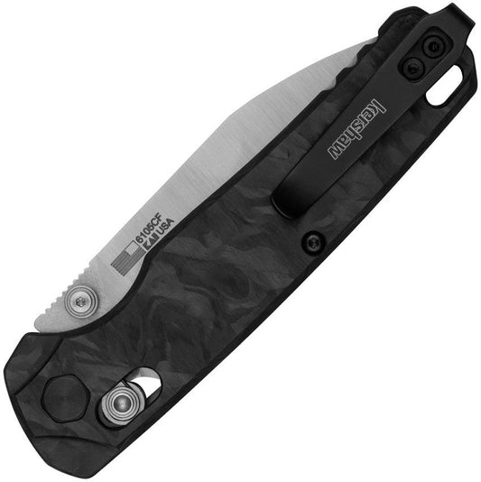 Kershaw Bel Air DuraLock EDC Knife With MagnaCut Blade 3.13in Closed 4.25in Marble Carbon Fiber by Kershaw
