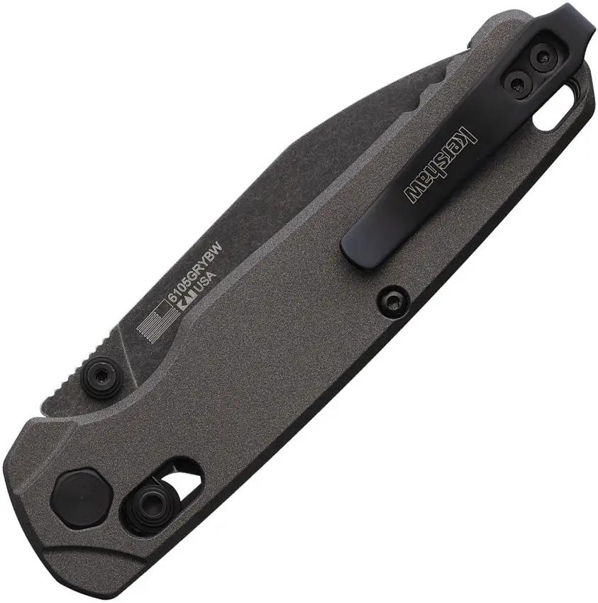 Kershaw Bel Air Gray Blackwash MagnaCut Knife For EDC Enthusiasts 4.25in Closed Everyday Carry by Kershaw