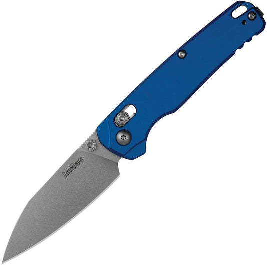 Kershaw Bel Air DualLock Blue Aluminum EDC Knife CPM MagnaCut Drop Point Blade Everyday Carry by Kershaw