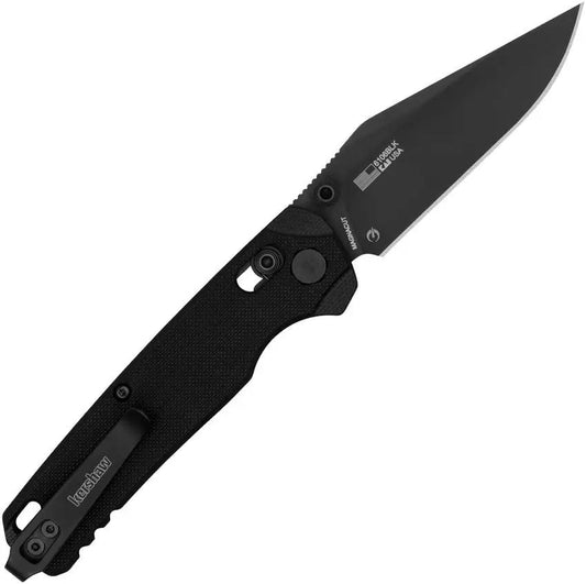 Kershaw Bel Air DuraLock Clip Knife 6106BLK With MagnaCut 3 Inch Clip Point Blade Black G10 For EDC by Kershaw