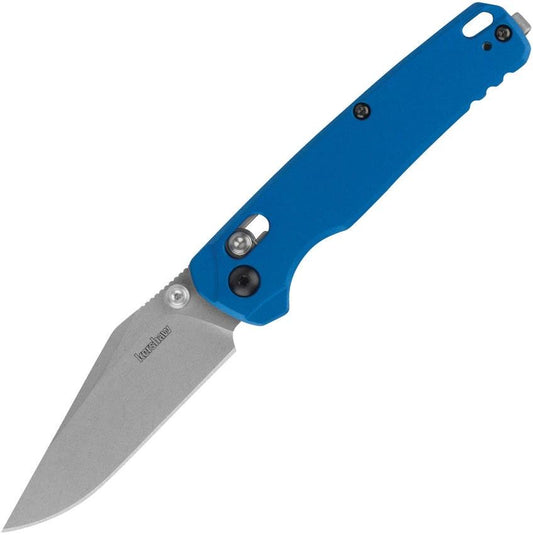 Kershaw Bel Air DuraLock Clip Blue Knife With Premium MagnaCut 3in Clip Point Blade For EDC by Kershaw