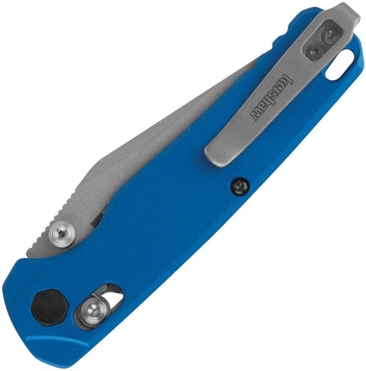 Kershaw Bel Air DuraLock Clip Blue Knife With Premium MagnaCut 3in Clip Point Blade For EDC by Kershaw