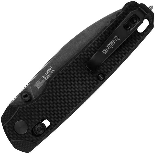Kershaw Bel Air EMT DuraLock Knife with MagnaCut Blade Black G10 Handle for First Responders by Kershaw
