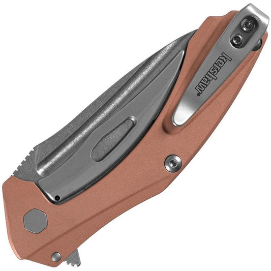 Kershaw Natrix Copper Sub Framelock Knife 7006CU for EDC Enthusiasts with D2 Blade Copper Handle KVT Bearings by Kershaw