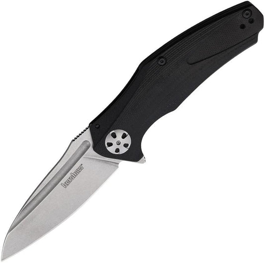 Kershaw Natrix Sub-Framelock Folding Knife Premium 8Cr13MoV Blade Black G10 Handle KVT Opening For EDC by Kershaw