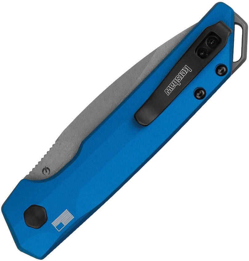 Kershaw Auto Launch Knife With MagnaCut Blade Iridium Blue Aluminum Handle For EDC Enthusiasts by Kershaw