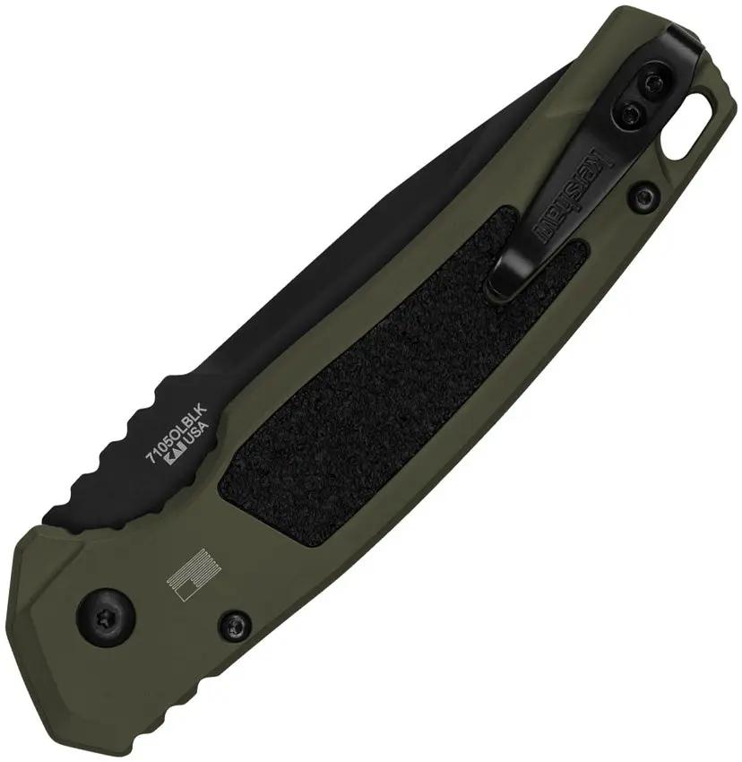 Kershaw Auto Launch 16 Automatic Knife 3.5 Inch CPM M4 Tanto Blade Black Cerakote OD Green Handle For EDC Enthusiasts by Kershaw