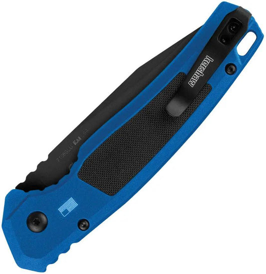 Kershaw Auto Launch 21 Button Lock Knife Automatic Opening 3.5 Inch CPM M4 Blade Blue Aluminum EDC by Kershaw