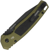 Kershaw Auto Launch 21 Button Lock Knife For EDC With Anodized OD Green Aluminum Handle CPM M4 Blade by Kershaw