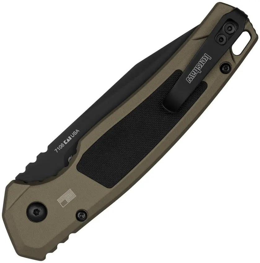 Kershaw Auto Launch Knife Automatic Opening 5 Inch Closed CPM M4 Blade With FDE Aluminum Handle For EDC Enthusiasts by Kershaw