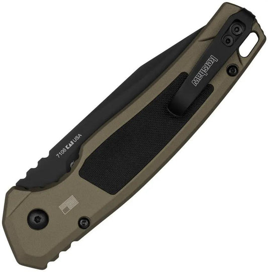 Kershaw Auto Launch Knife Automatic Opening 5 Inch Closed CPM M4 Blade With FDE Aluminum Handle For EDC Enthusiasts by Kershaw