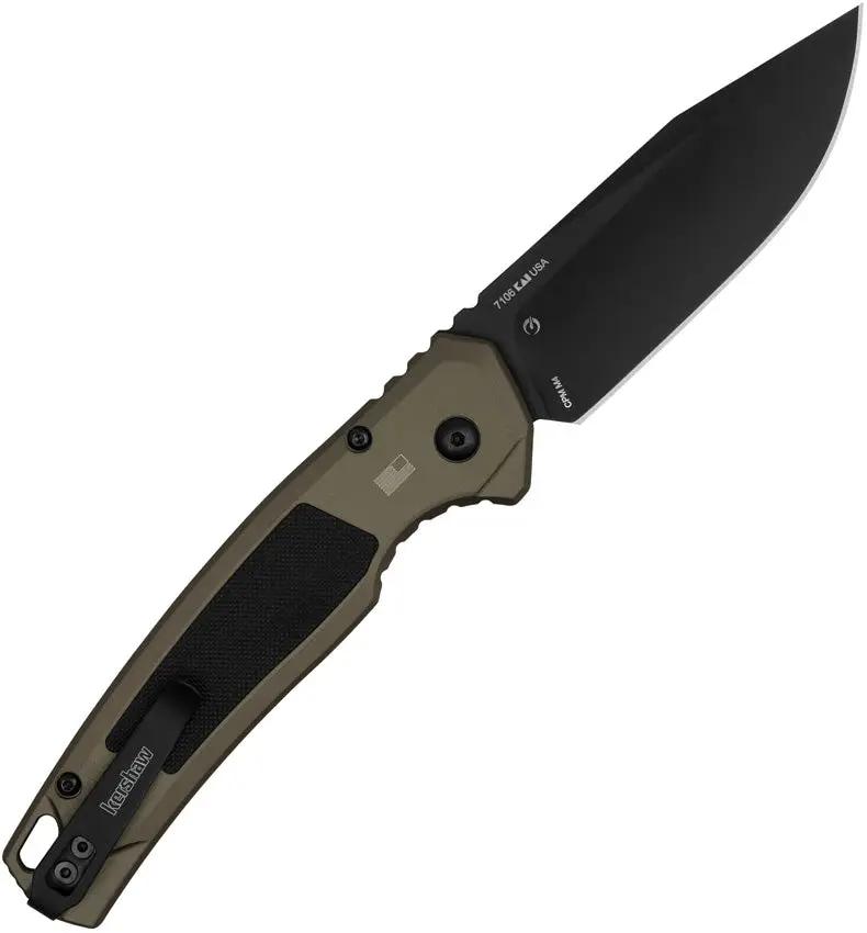 Kershaw Auto Launch Knife Automatic Opening 5 Inch Closed CPM M4 Blade With FDE Aluminum Handle For EDC Enthusiasts by Kershaw