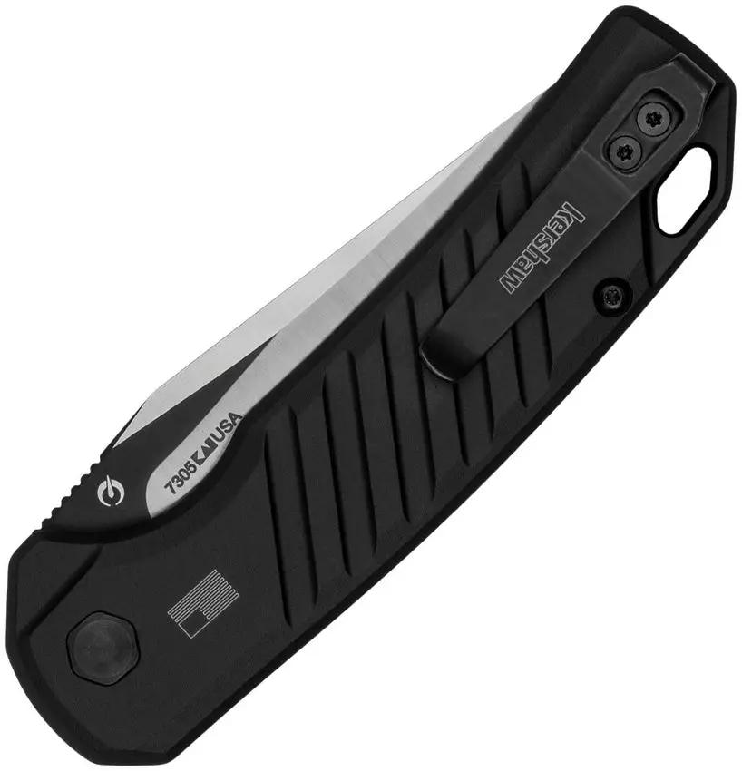 Kershaw Auto Launch 23 Button Lock Folding Knife For EDC Enthusiasts Black Cerakote Satin Blade by Kershaw