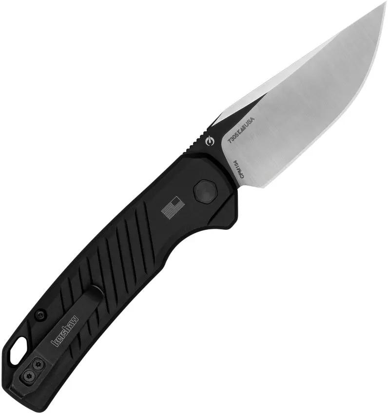 Kershaw Auto Launch 23 Button Lock Folding Knife For EDC Enthusiasts Black Cerakote Satin Blade by Kershaw