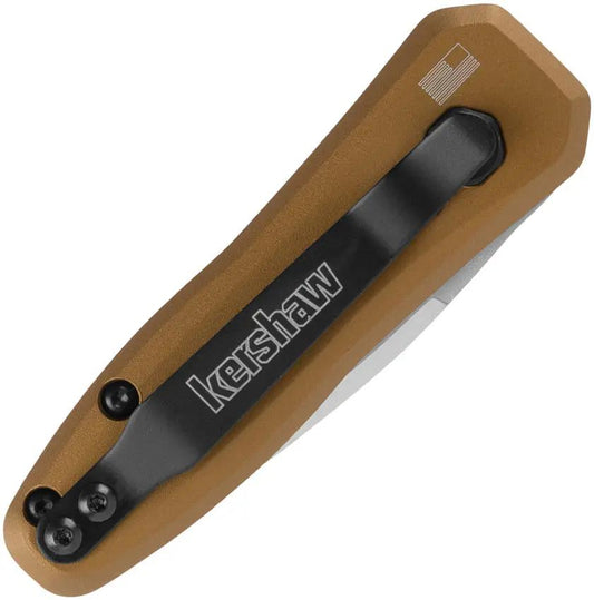 Kershaw Auto Launch 4 Automatic Opening Knife For EDC With 3.25 Inch Satin CPM154 Blade And Bronze Aluminum Handle by Kershaw