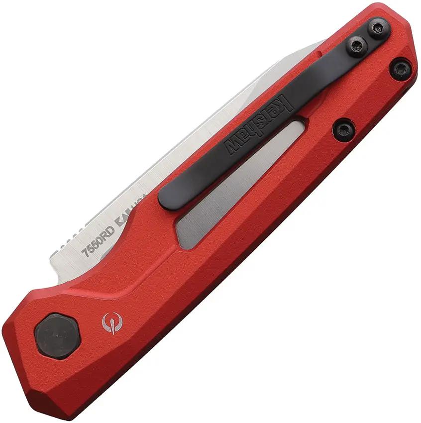 Kershaw Auto Launch 11 Button Lock Knife Red 7550RD With Automatic Opening CPM 154 Blade Red Aluminum Handle EDC Ready by Kershaw