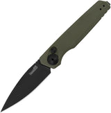 Kershaw Auto Launch 18 OL Black Automatic Opening Knife With CPM154 Blade And Green Aluminum Handle For EDC by Kershaw