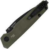 Kershaw Auto Launch 18 OL Black Automatic Opening Knife With CPM154 Blade And Green Aluminum Handle For EDC by Kershaw