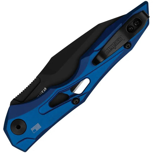 Kershaw Auto Launch 13 Button Lock Knife 7650BLU Automatic Opening CPM154 Blade Blue Aluminum Handle For EDC by Kershaw