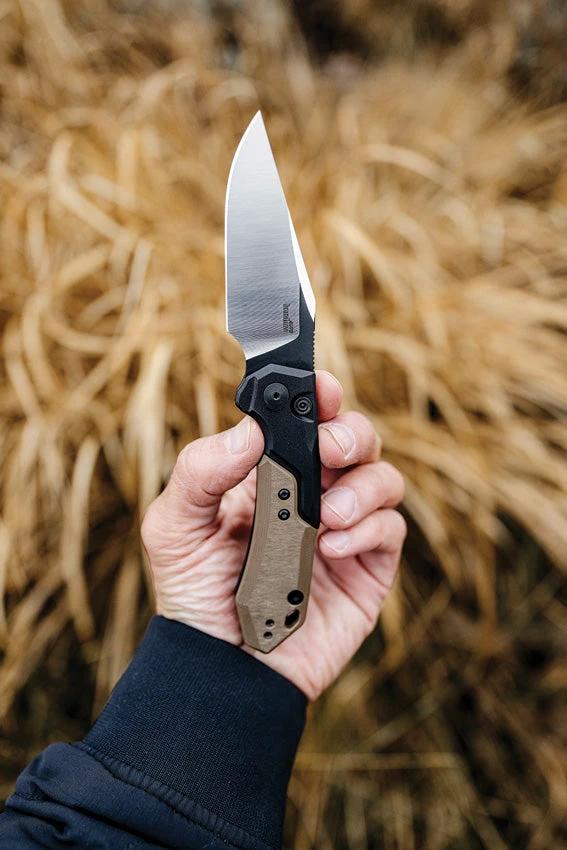 Kershaw Auto Launch 19 Button Lock Automatic Opening Knife CPM 154 Two Tone Blade For EDC Enthusiasts by Kershaw