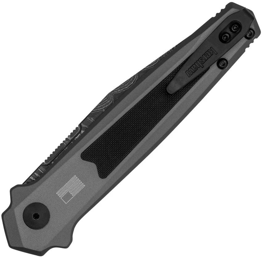Kershaw Auto Launch 17 Damascus Clip Point Knife Automatic Opening EDC For Knife Enthusiasts by Kershaw