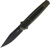 Kershaw Auto Launch 17 Button Lock Knife Automatic Opening 3.5in MagnaCut Black Cerakote EDC Tactical by Kershaw