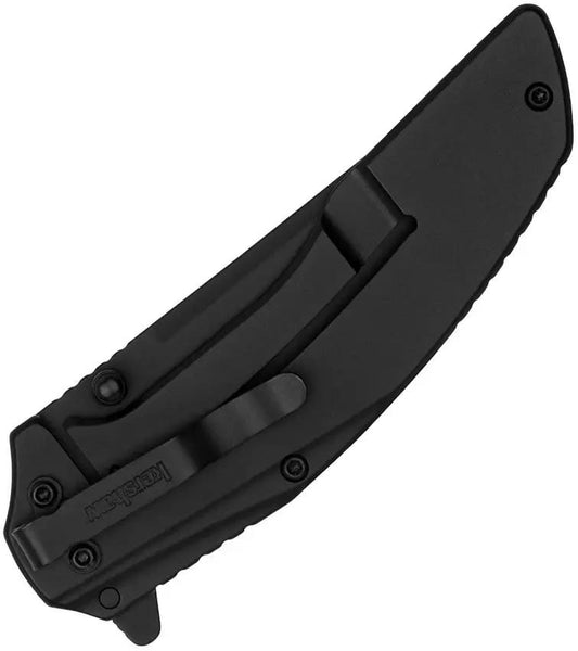 Kershaw Outright Framelock Assisted Opening Everyday Carry Knife 3 Inch Black PVD Serrated Blade 8Cr13MoV G10 by Kershaw