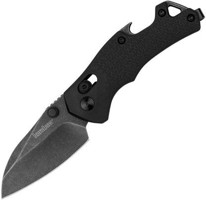 Kershaw Craze DuraLock Folding Knife For EDC Bottle Opener BlackWash 8Cr13MoV Pocket Clip by Kershaw