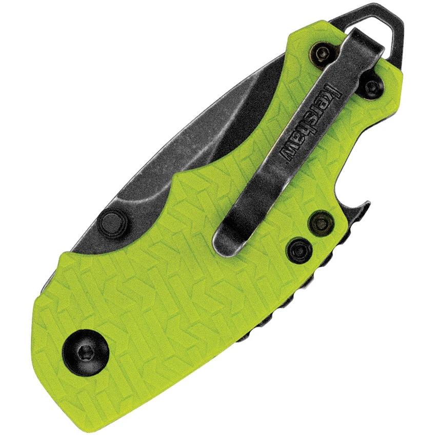 Kershaw Shuffle Lime Green BlackWash 8Cr13MoV EDC Knife With Bottle Opener And Screwdriver Tip by Kershaw