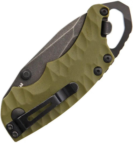 Kershaw Shuffle II Liner Lock Folding Knife With BlackWash Tanto Blade 4in Closed Glass Filled Nylon Handle EDC by Kershaw