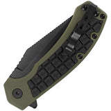 Kershaw Faultline Linerlock Folding Knife 3in Blade 8Cr13MoV Green GRN Handle EDC by Kershaw