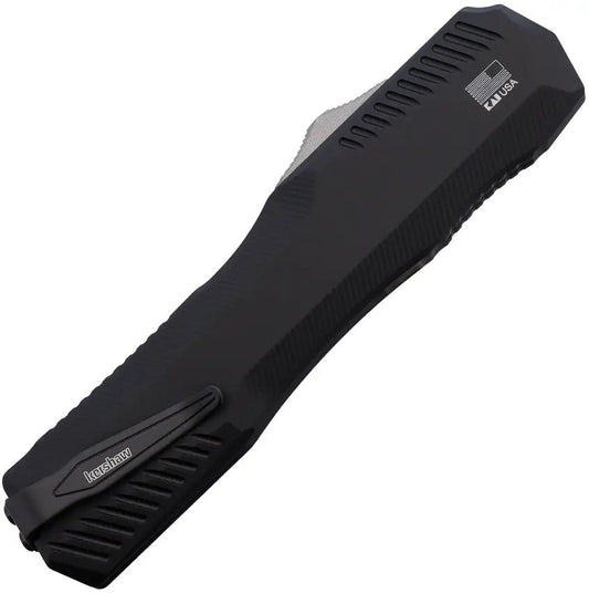 Kershaw Auto Livewire OTF Damascus CF Knife Automatic Opening For EDC Enthusiasts With Carbon Fiber Handle by Kershaw