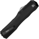 Kershaw Auto Livewire OTF Damascus Knife With Automatic Opening For EDC Enthusiasts, 3.25in Blade, Black Aluminum by Kershaw