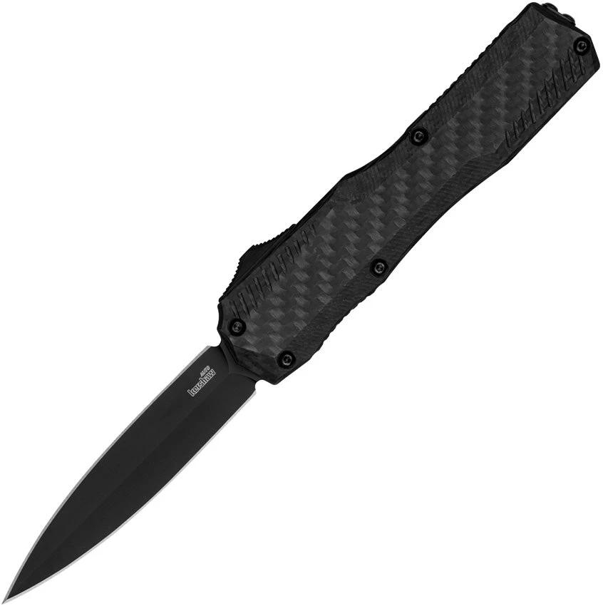 Kershaw Premium Auto Livewire OTF Tanto CF 9000DECF Auto Opening MagnaCut Blade Carbon Fiber Handle For EDC Enthusiasts by Kershaw