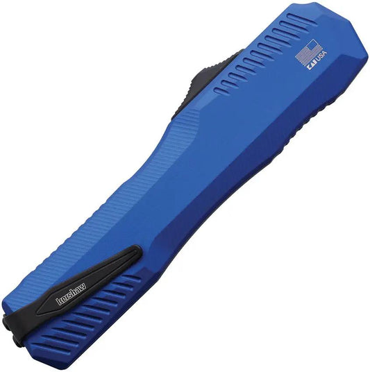 Kershaw Auto Livewire OTF Knife Blue Aluminum Handle Premium CPM MagnaCut Blade For EDC Enthusiasts by Kershaw