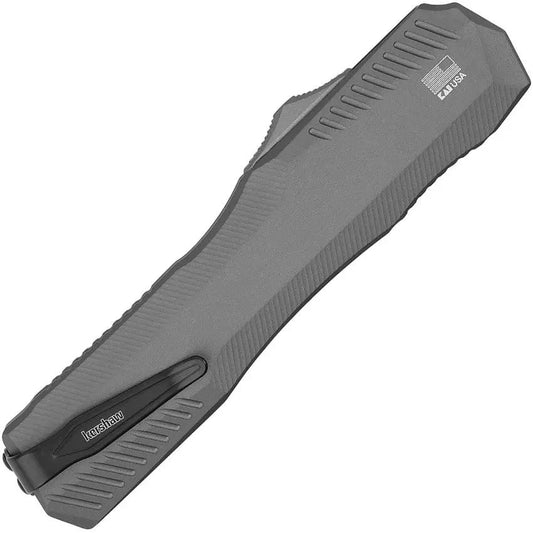 Kershaw Auto Livewire OTF Knife Gray 9000GRY Automatic Opening MagnaCut Blade For EDC by Kershaw