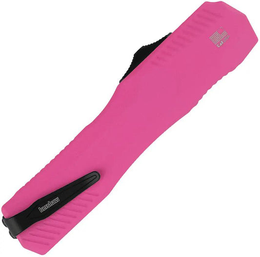 Kershaw OTF Knife Auto Livewire Pink Aluminum Handle Black MagnaCut Blade For EDC Enthusiasts by Kershaw