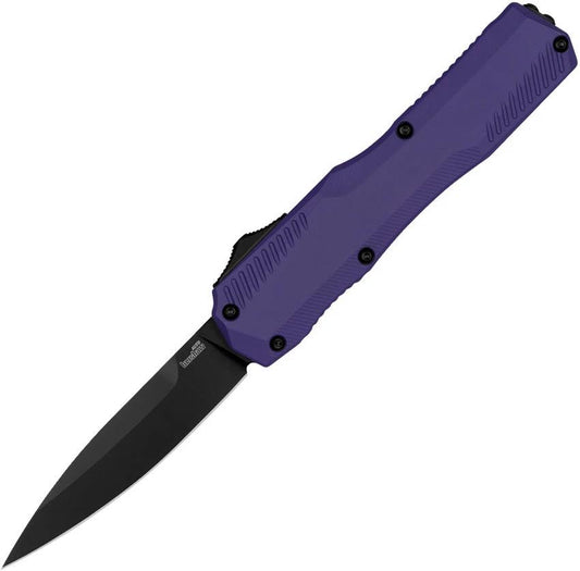 Kershaw Auto Livewire OTF Purple Aluminum Handle Knife With Automatic Opening MagnaCut Blade For EDC Enthusiasts by Kershaw