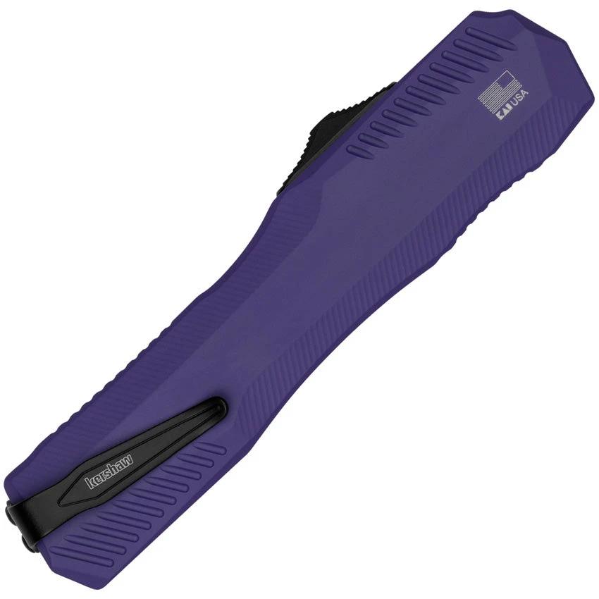 Kershaw Auto Livewire OTF Purple Aluminum Handle Knife With Automatic Opening MagnaCut Blade For EDC Enthusiasts by Kershaw