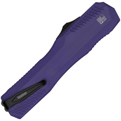 Kershaw Auto Livewire OTF Purple Aluminum Handle Knife With Automatic Opening MagnaCut Blade For EDC Enthusiasts by Kershaw