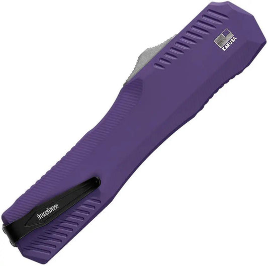 Kershaw Auto Livewire OTF Purple Knife With Automatic Opening For EDC Enthusiasts CPM MagnaCut Blade by Kershaw