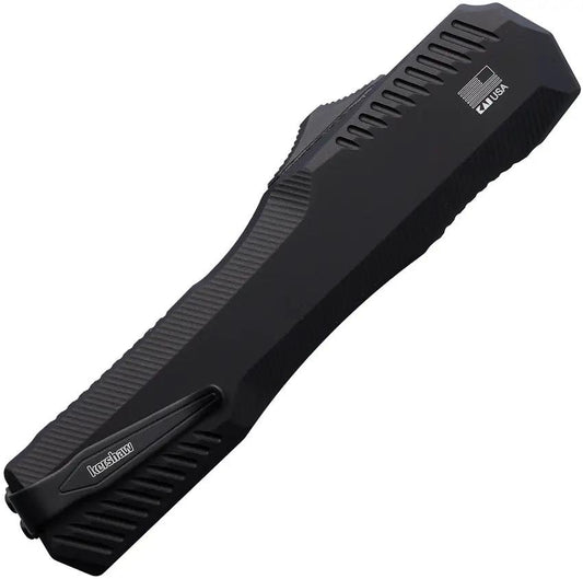 Kershaw Auto Livewire OTF Damascus Tanto Knife Carbon Fiber Handle for EDC Enthusiasts by Kershaw