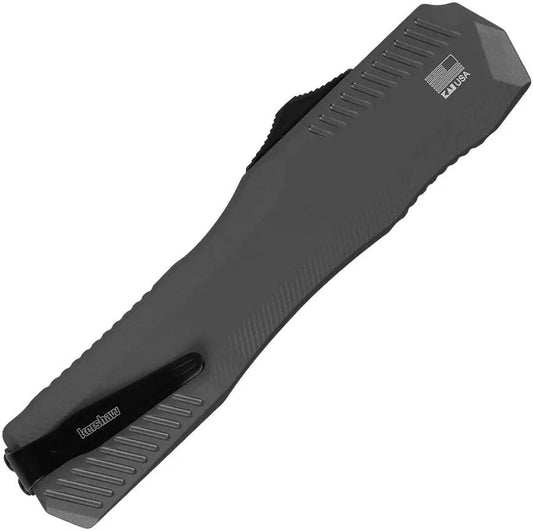 Kershaw Auto Livewire OTF Tanto Knife MagnaCut Blade 3.25in Gray Aluminum For EDC Enthusiasts by Kershaw