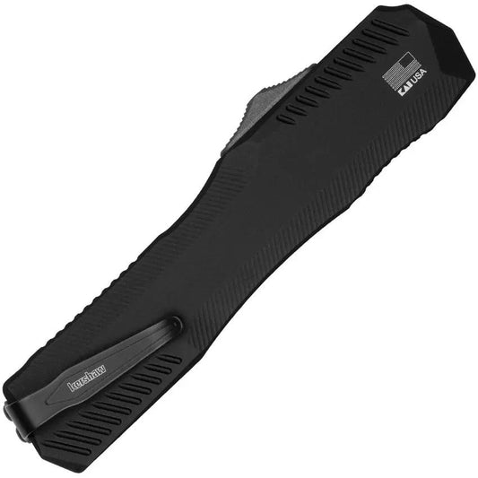 Kershaw Auto Livewire OTF 9000T Tanto Knife With MagnaCut Blade BlackWash Finish Aluminum Handle For EDC Enthusiasts by Kershaw