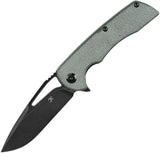 Kansept Knives Kryo Framelock Green Micarta T1001M2 by Kansept Knives