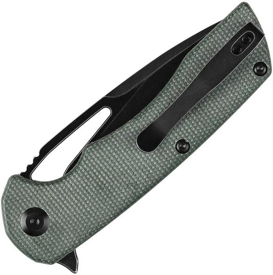 Kansept Knives Kryo Framelock Green Micarta T1001M2 - 12C27 Sandvik Stainless Blade Durable EDC Folder by Kansept Knives