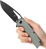 Kansept Knives Kryo Framelock Green Micarta T1001M2 - 12C27 Sandvik Stainless Blade Durable EDC Folder by Kansept Knives