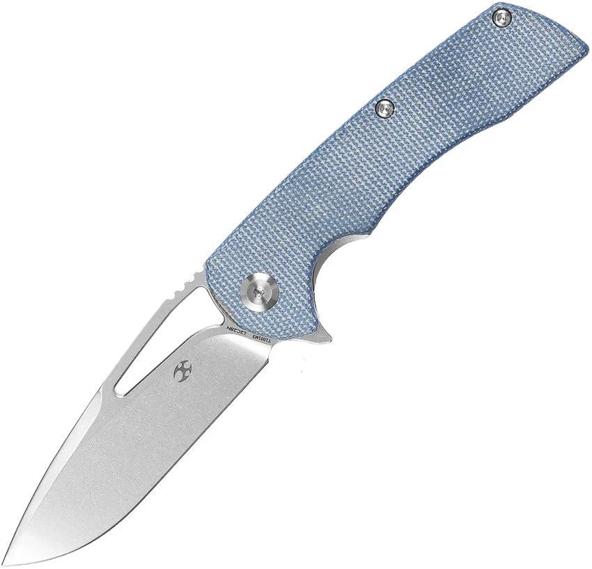 Kansept Knives Kryo Framelock Blue Micarta T1001M3 by Kansept Knives