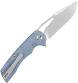 Kansept Knives Kryo Framelock Blue Micarta - Durable 3.5 Inch Blade EDC Knife With Extended Tang by Kansept Knives